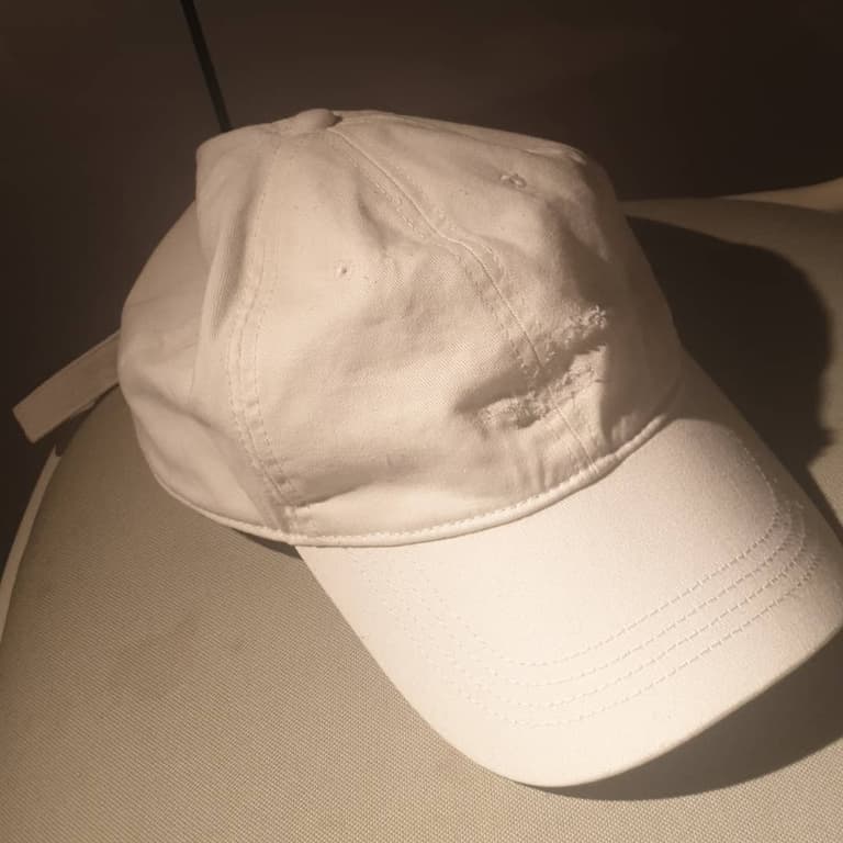 white cap prepared for customization