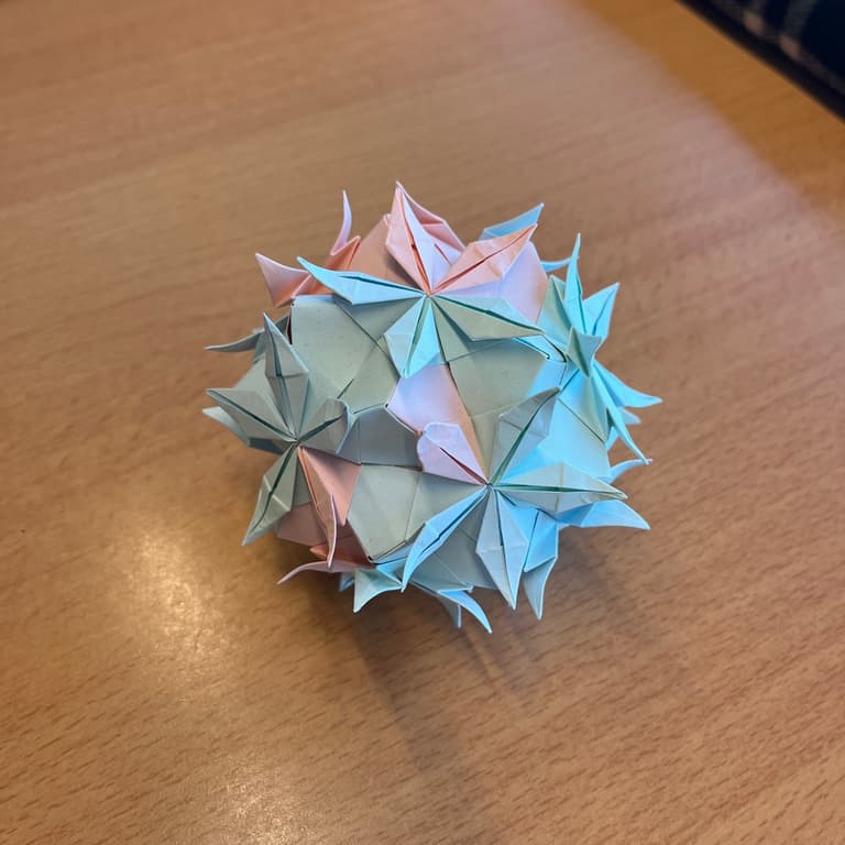 lily flower kusudama ball