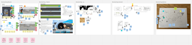 screenshot of brainwriting session