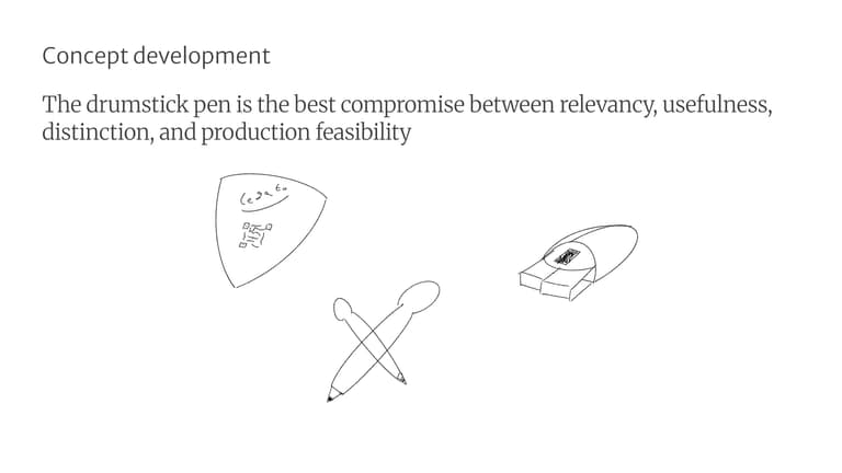 last slide showing the concepts development