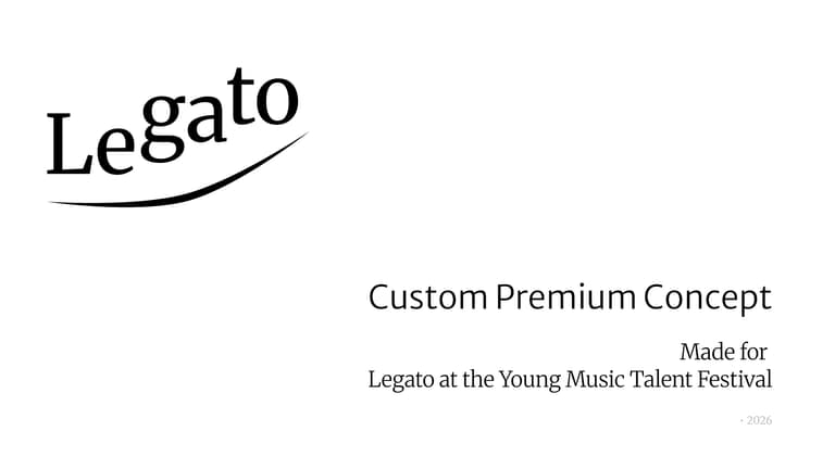 First slide with the brand